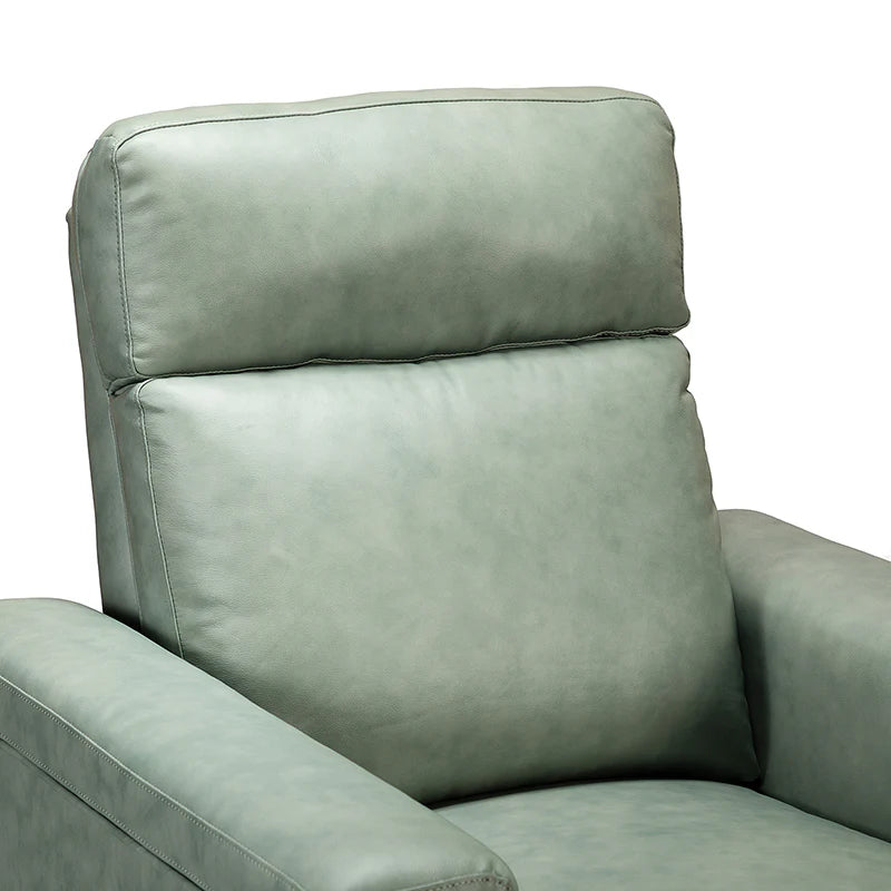 Lea 36.02" Wide Genuine Leather Power Recliner