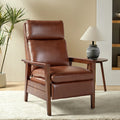 Rainer Timeless Elegance Faux Leather Solid Wood Recliner