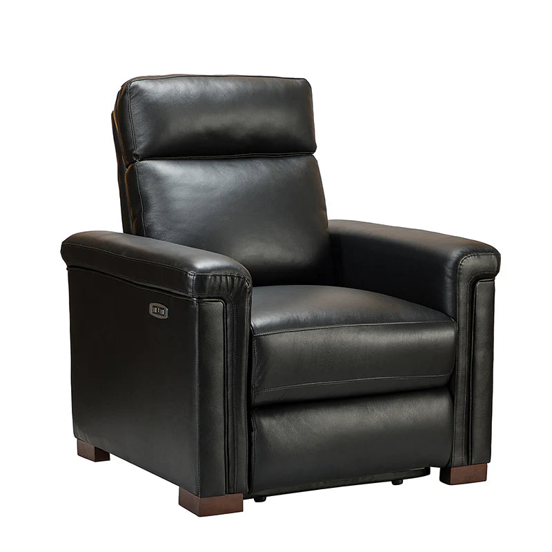 Lea 36.02" Wide Genuine Leather Power Recliner