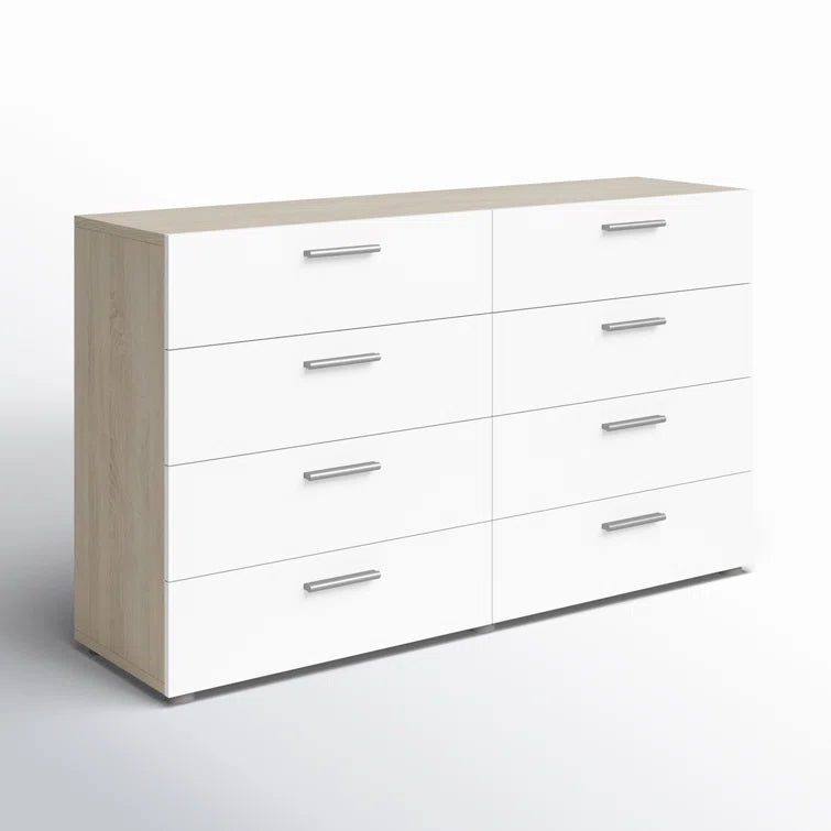 Jantz 8 Drawer 55.12" W Double Dresser