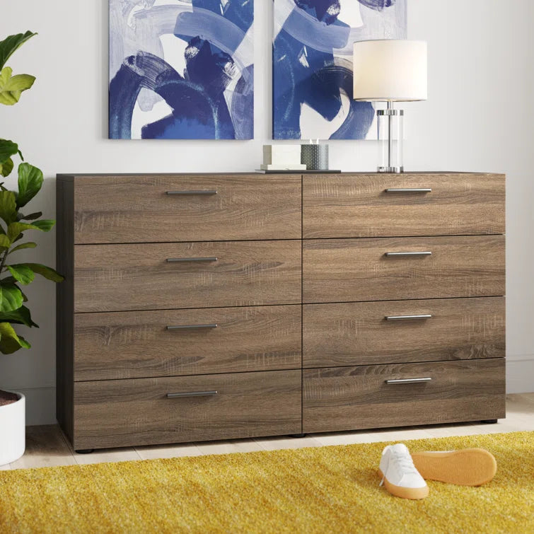 Jantz 8 Drawer 55.12" W Double Dresser