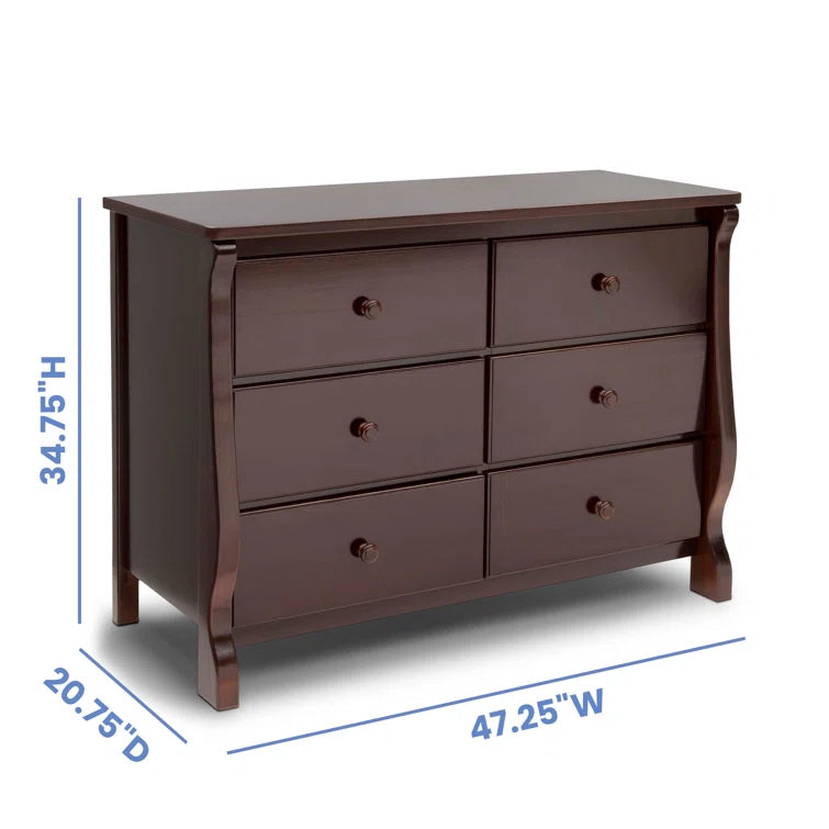 Universal Double Dresser -Made of Solid Woods