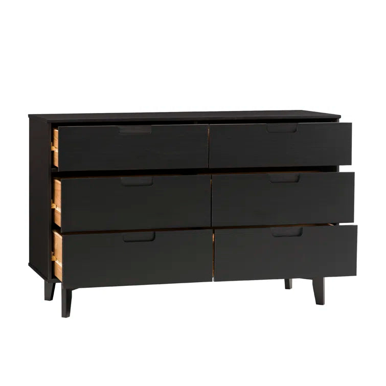 Yarber Groove 6 Drawer Double Dresser